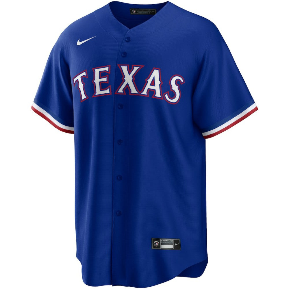 Texas Rangers Nike Alternate Replica Team Logo Jersey - MLB Jerseys