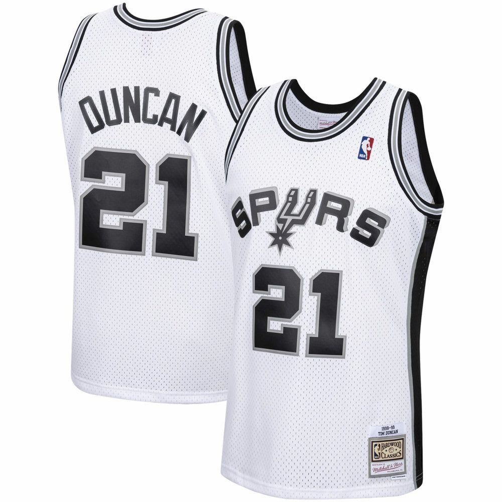 White Tim Duncan San Antonio Spurs 1998/99 Hardwood Classics Swingman Jersey | NBA