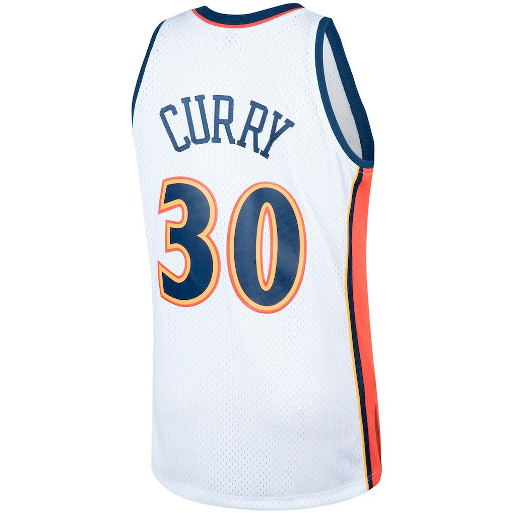 White Stephen Curry Golden State Warriors Hardwood Classics Swingman Jersey sale | NBA