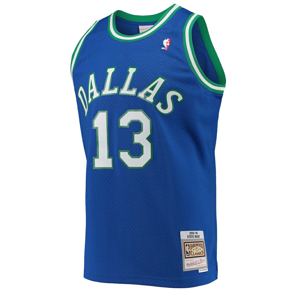 Blue Steve Nash Dallas Mavericks 1998/99 Hardwood Classics Swingman Jersey sale | NBA