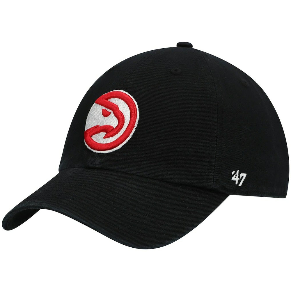 Black Atlanta Hawks '47 Core Logo Clean Up Adjustable Hat | NBA