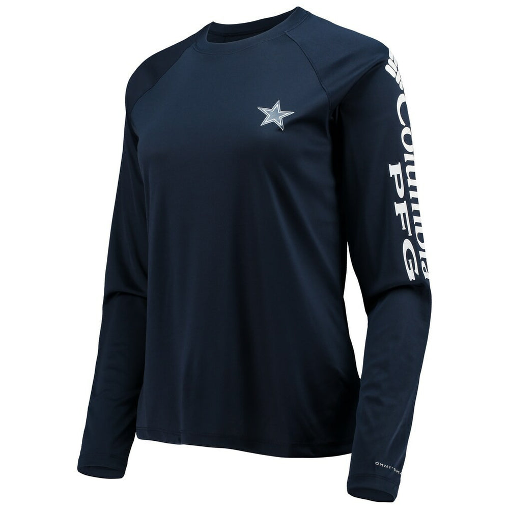 Dallas Cowboys Women's Tidal Omni-Shade Raglan Long Sleeve T-Shirt | NFL Discount