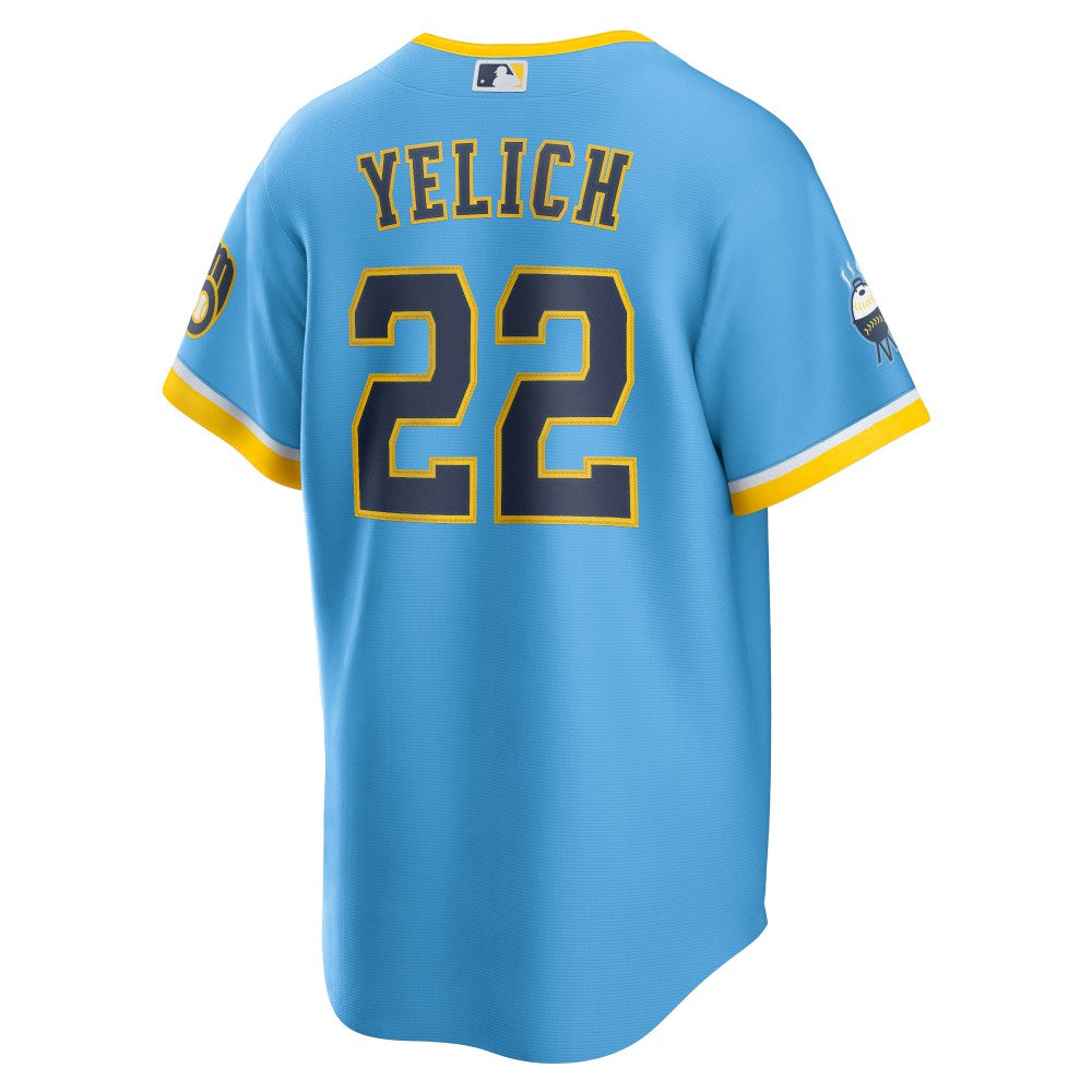Christian Yelich Milwaukee Brewers Nike City Connect Replica Player Jersey - MLB Jerseys