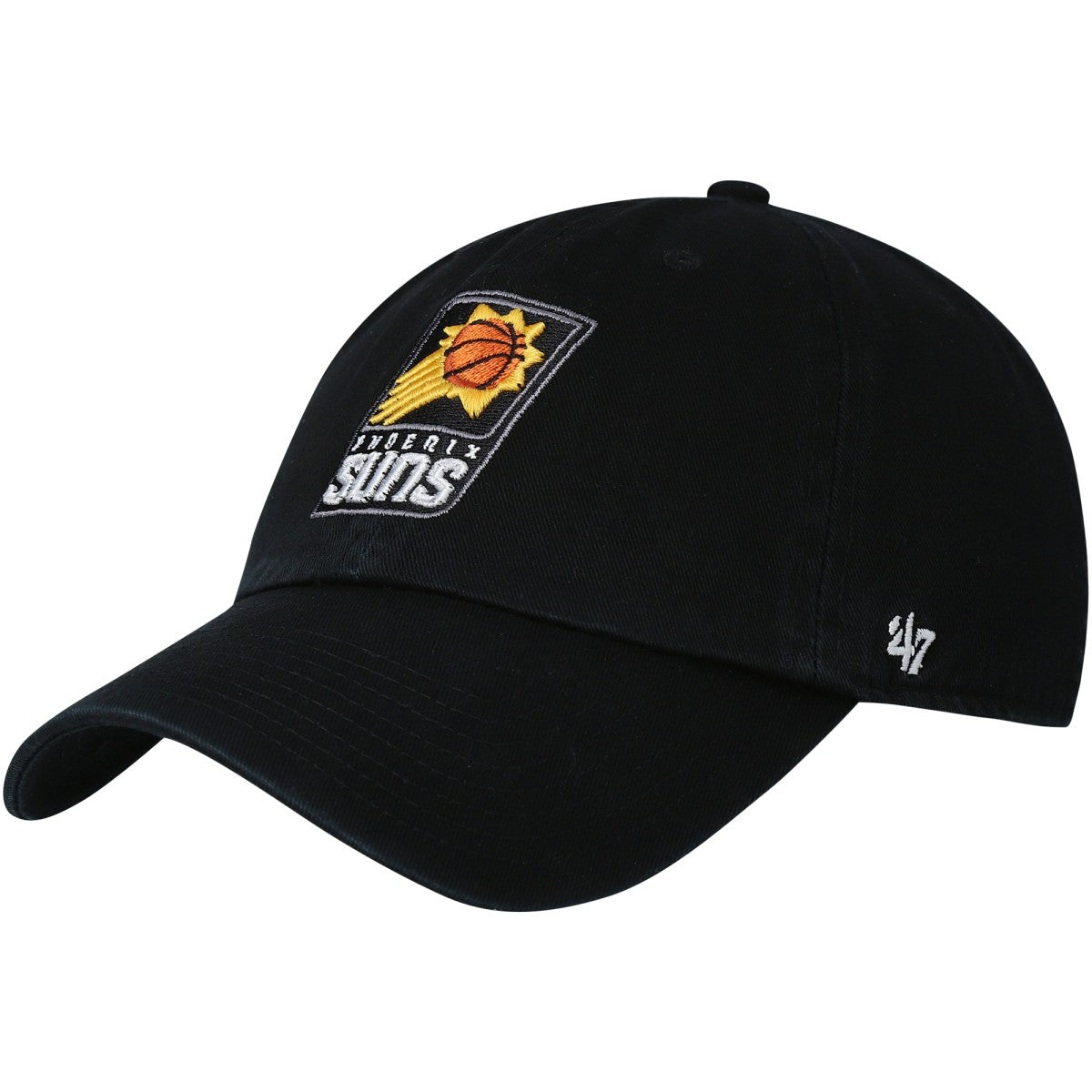 Black Phoenix Suns '47 Core Logo Clean Up Adjustable Hat | NBA