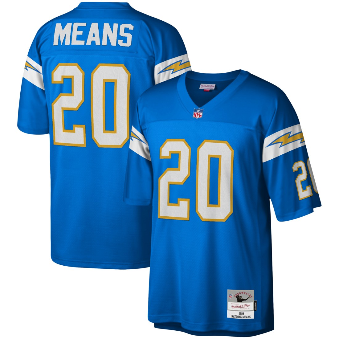 Los Angeles Chargers Natrone Means  Legacy Replica Jersey | NFL Discount