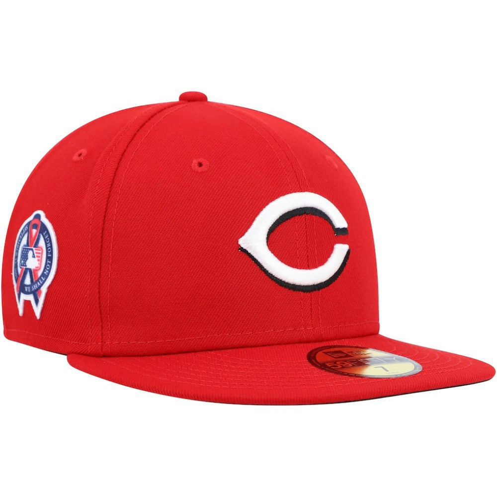 Cincinnati Reds New Era 9/11 Memorial Side Patch 59FIFTY Fitted Hat - MLB Hats