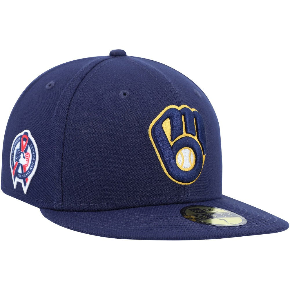 Milwaukee Brewers New Era 9/11 Memorial Side Patch 59FIFTY Fitted Hat - MLB Hats