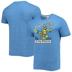 Royal Dallas Mavericks Homage NBA x Teenage Mutant Ninja Turtles Tri-Blend T-Shirt sale | NBA