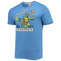 Royal Dallas Mavericks Homage NBA x Teenage Mutant Ninja Turtles Tri-Blend T-Shirt sale | NBA