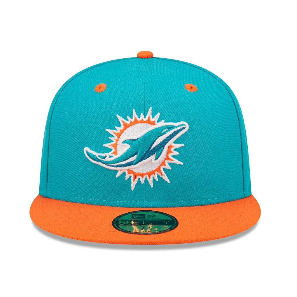 Miami Dolphins Flipside 2Tone 59FIFTY Fitted Hat | NFL Outlet