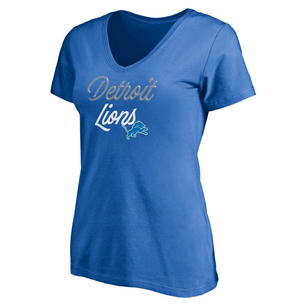 Detroit Lions Women's Long Stride V-Neck T-Shirt | NFL Online