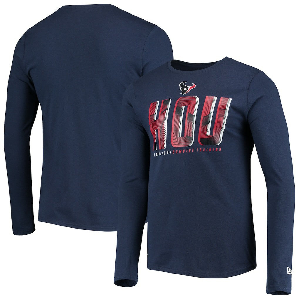 Houston Texans Combine Authentic Static Abbreviation Long Sleeve T-Shirt | NFL Near me