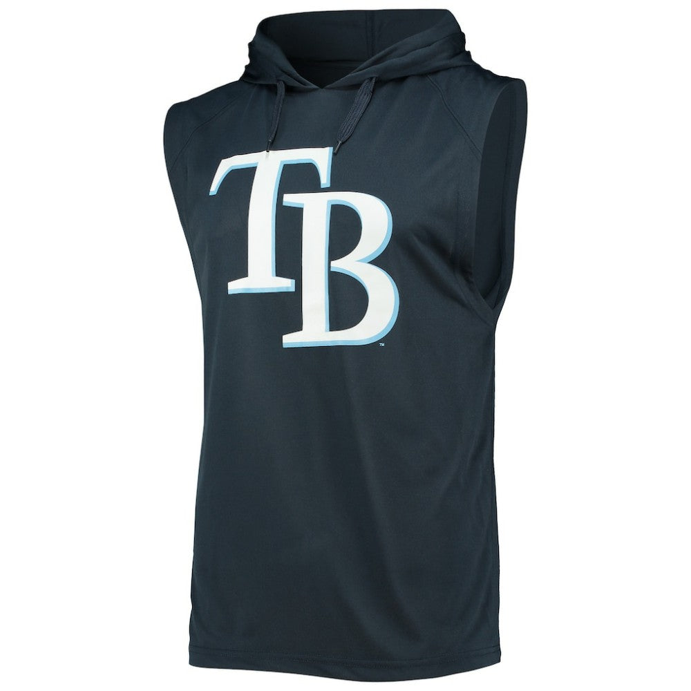 Tampa Bay Rays Stitches Sleeveless Pullover Hoodie - MLB Hoodies