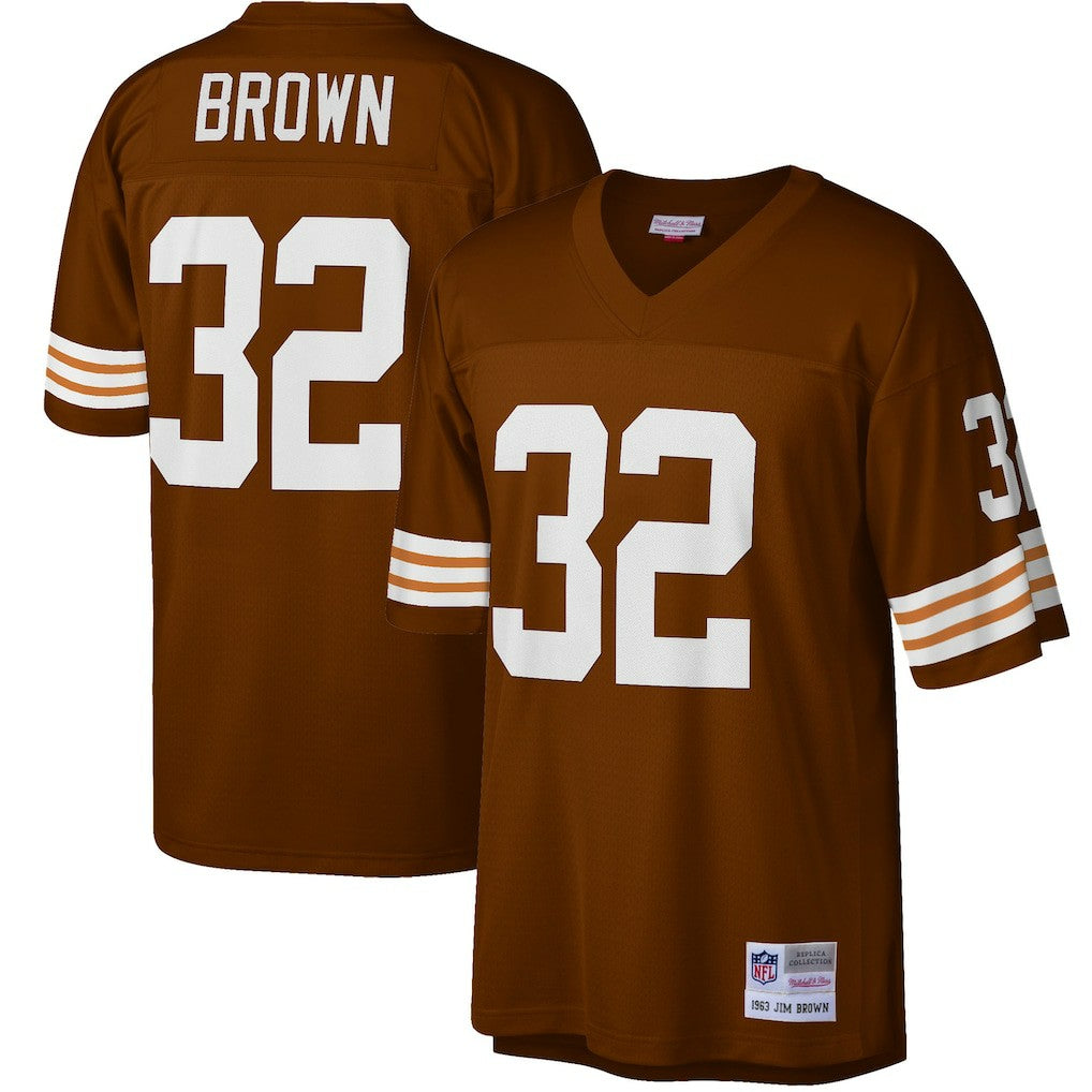 Cleveland Browns Jim Brown  Big & Tall 1963 Retired Player Replica Jersey | NFL Discount