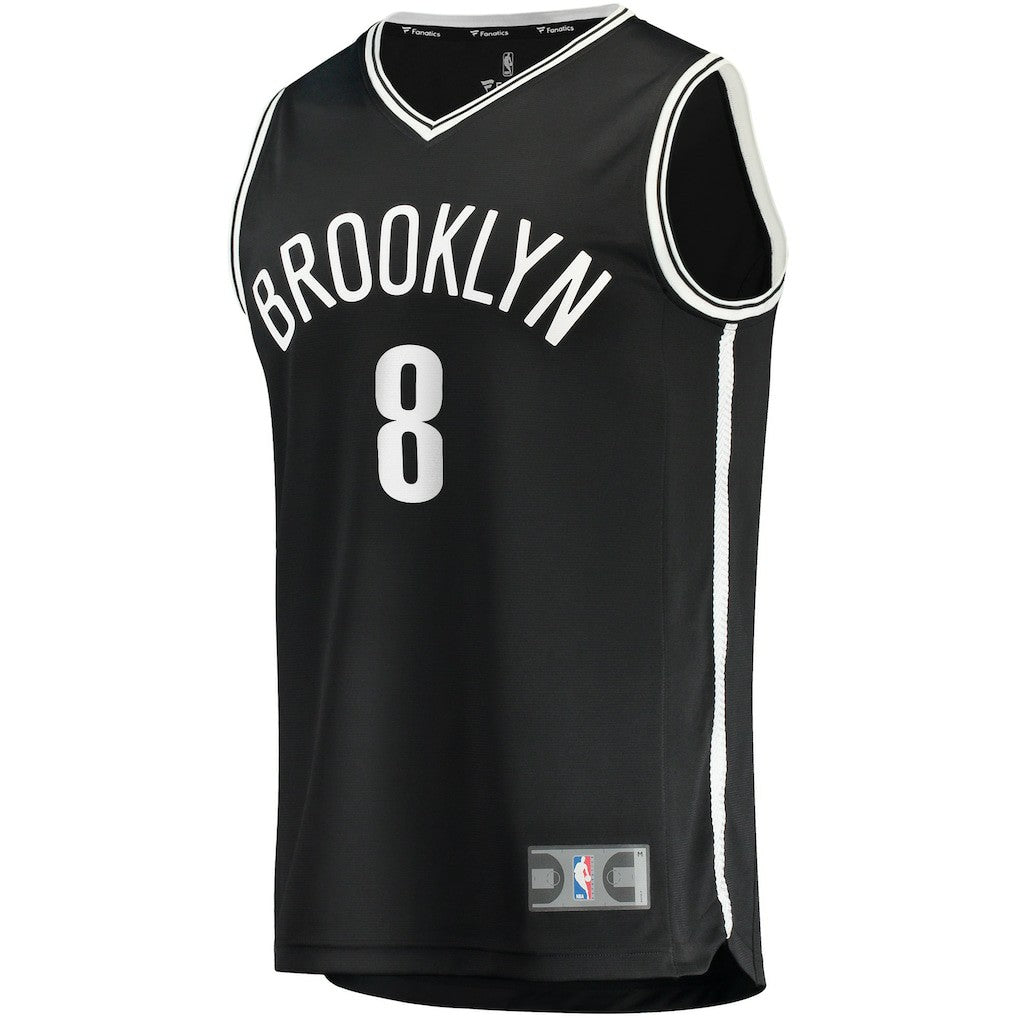 Icon Edition Cam Thomas Brooklyn Nets 2021 NBA Draft First Round Pick Fast Break Replica Jersey Black | NBA