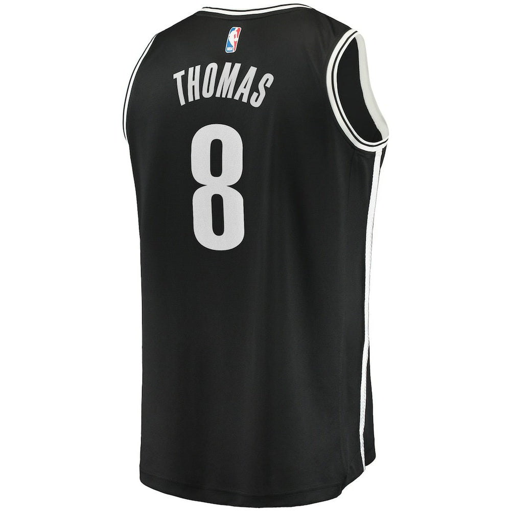 Icon Edition Cam Thomas Brooklyn Nets 2021 NBA Draft First Round Pick Fast Break Replica Jersey Black | NBA
