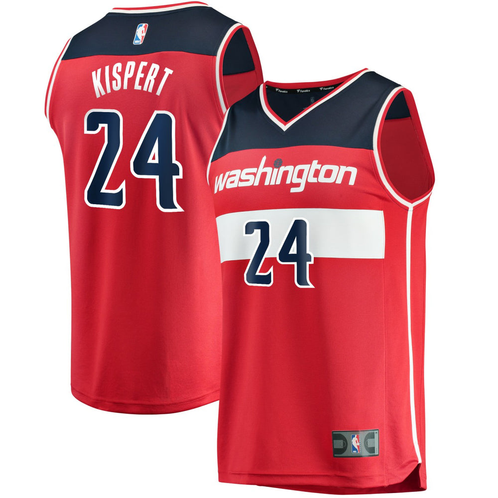 Icon Edition Corey Kispert Washington Wizards Youth Fast Break Replica Jersey Red | NBA