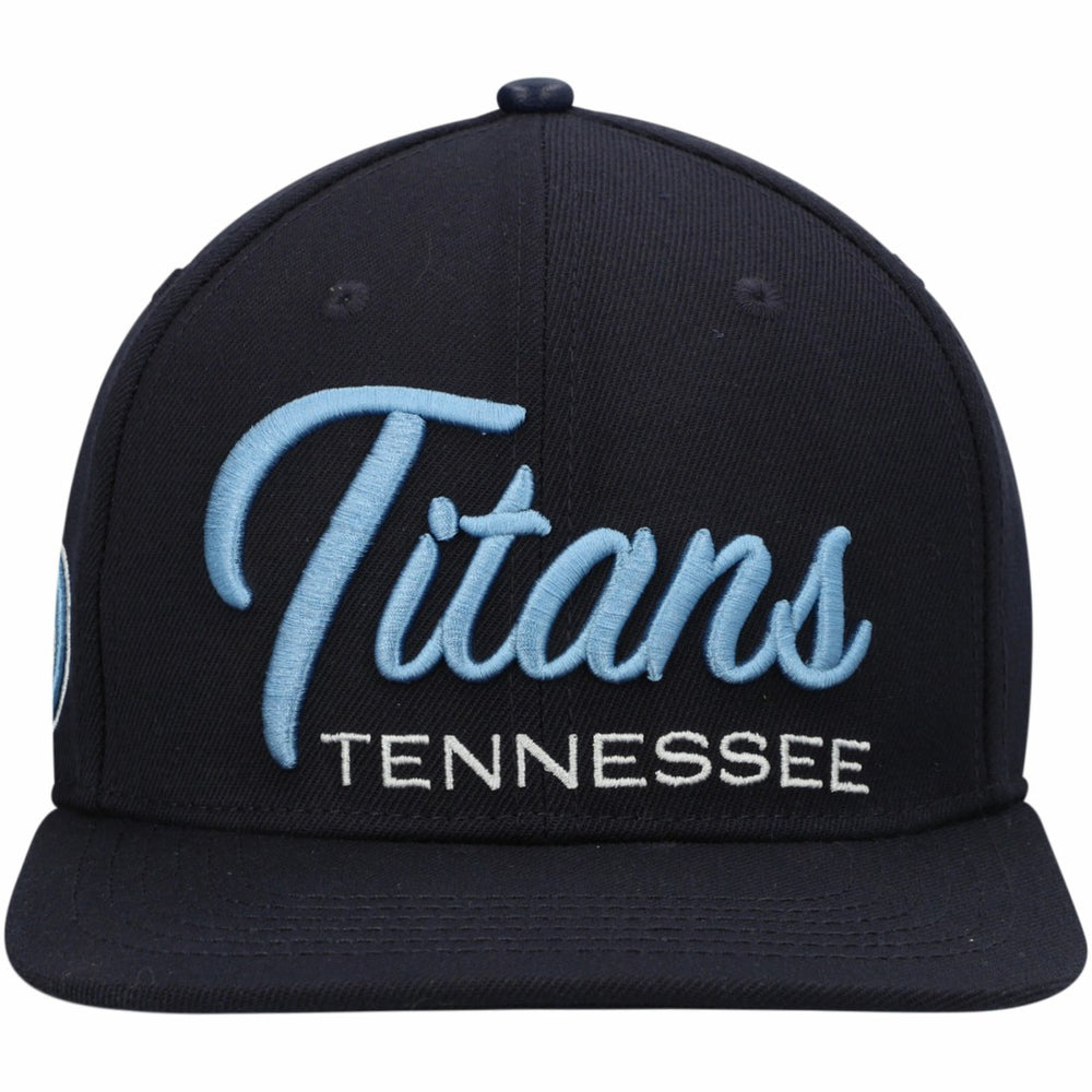 Tennessee Titans Pro Standard Script Wordmark Snapback Hat | NFL Near me