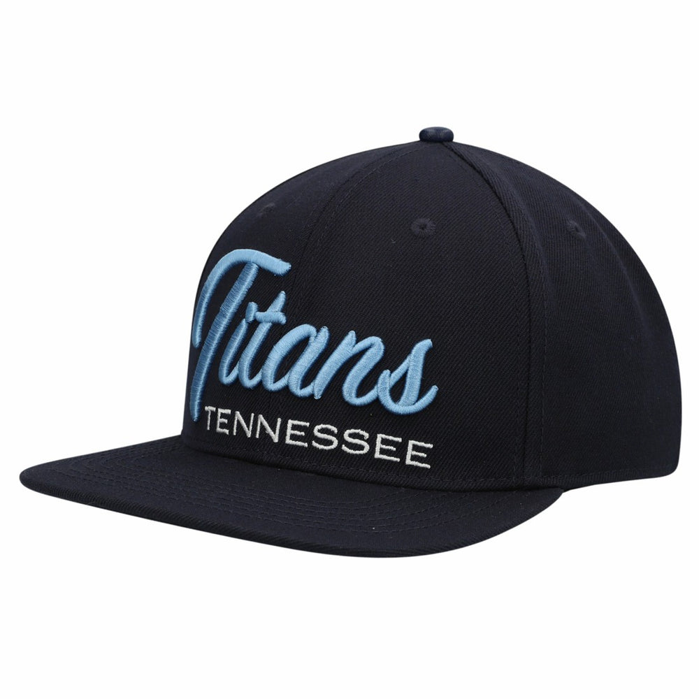 Tennessee Titans Pro Standard Script Wordmark Snapback Hat | NFL Near me