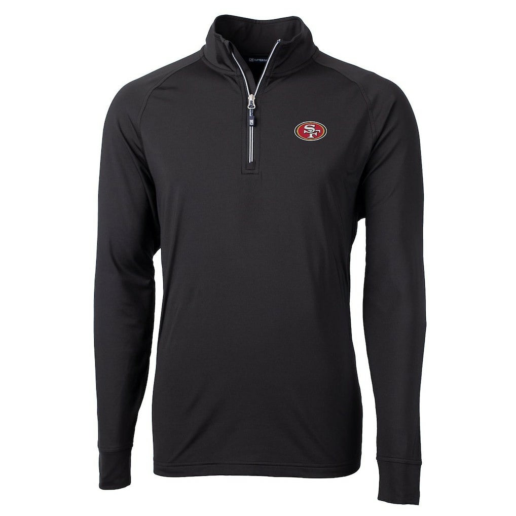 San Francisco 49ers Cutter & Buck Adapt Eco Knit Quarter-Zip Pullover Jacket | NFL Online