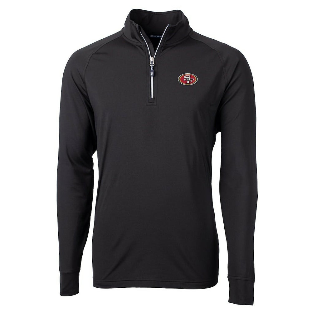 San Francisco 49ers Cutter & Buck Adapt Eco Knit Quarter-Zip Pullover Jacket | NFL Online
