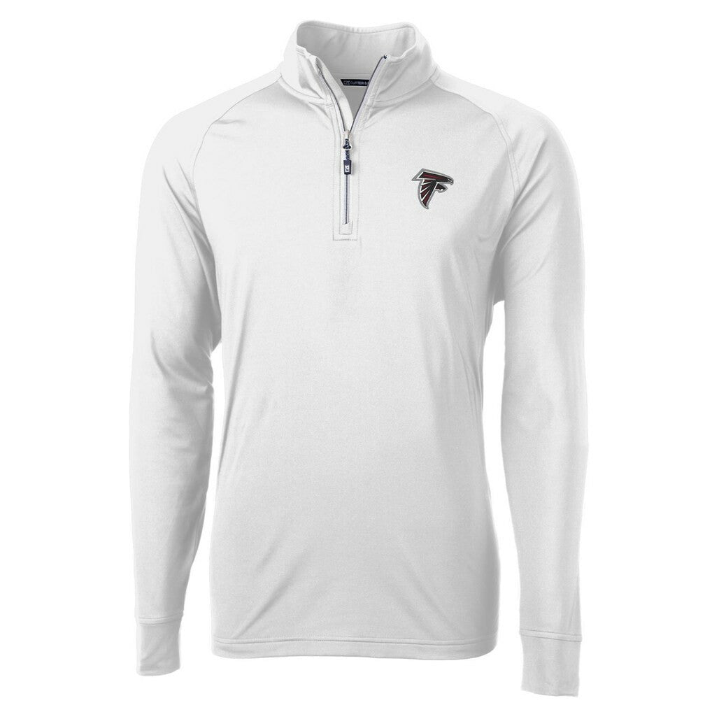 Atlanta Falcons Cutter & Buck Adapt Eco Knit Quarter-Zip Pullover Jacket | NFL Discount