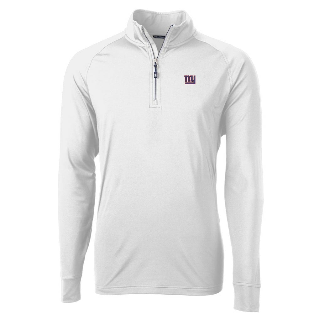 New York Giants Cutter & Buck Adapt Eco Knit Quarter-Zip Pullover Jacket | NFL Outlet