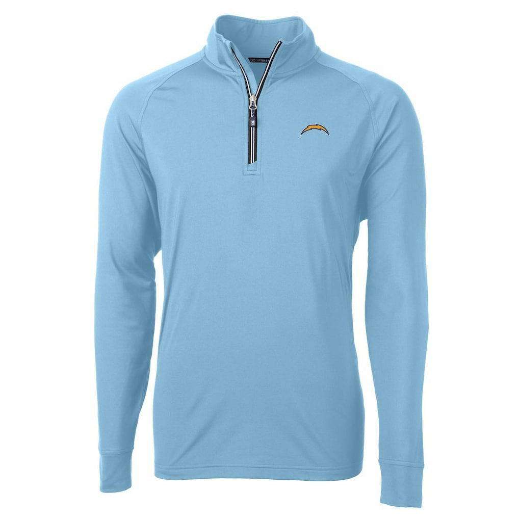 Los Angeles Chargers Cutter & Buck Adapt Eco Knit Quarter-Zip Pullover Jacket | NFL Near me