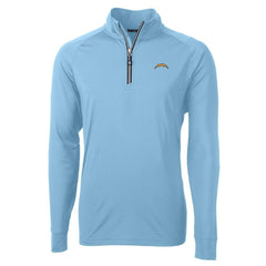 Los Angeles Chargers Cutter & Buck Adapt Eco Knit Quarter-Zip Pullover Jacket | NFL Near me