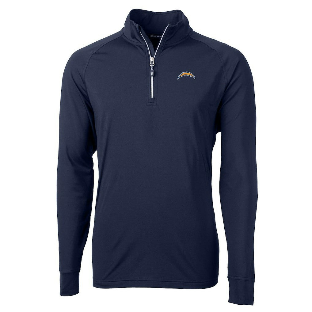 Los Angeles Chargers Cutter & Buck Adapt Eco Knit Quarter-Zip Pullover Jacket | NFL Online