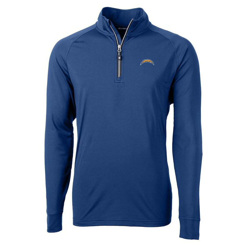 Los Angeles Chargers Cutter & Buck Adapt Eco Knit Quarter-Zip Pullover Jacket | NFL Outlet