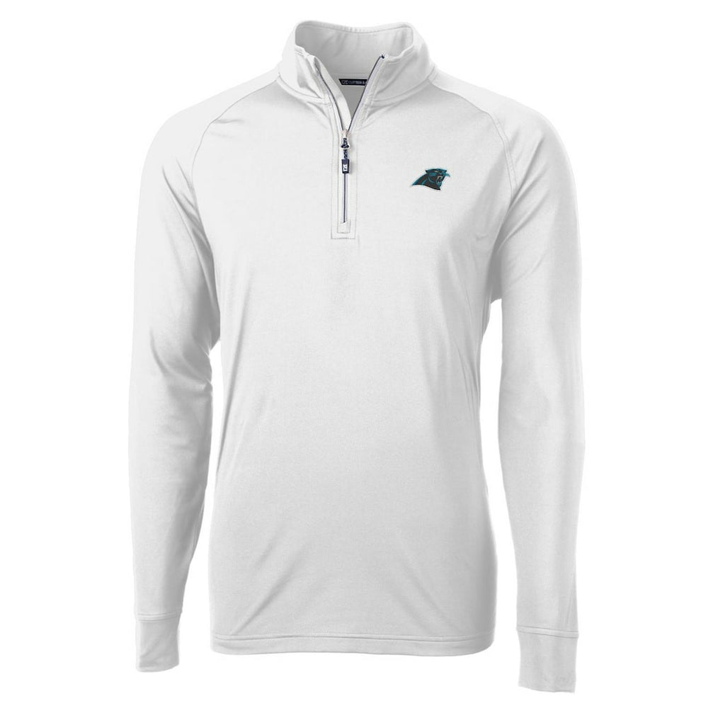 Carolina Panthers Cutter & Buck Adapt Eco Knit Quarter-Zip Pullover Jacket | NFL Hot