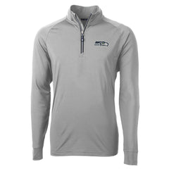 Seattle Seahawks Cutter & Buck Adapt Eco Knit Quarter-Zip Pullover Jacket | NFL Hot