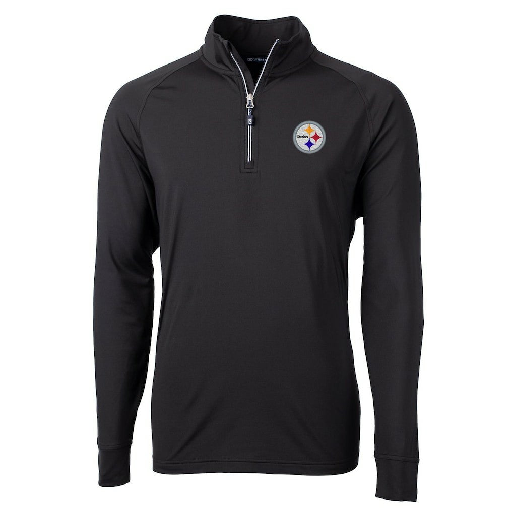 Pittsburgh Steelers Cutter & Buck Adapt Eco Knit Quarter-Zip Pullover Jacket | NFL On sale