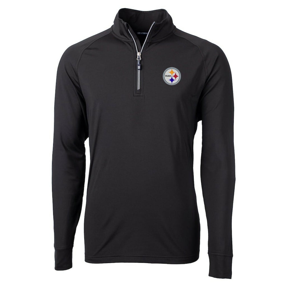 Pittsburgh Steelers Cutter & Buck Adapt Eco Knit Quarter-Zip Pullover Jacket | NFL On sale
