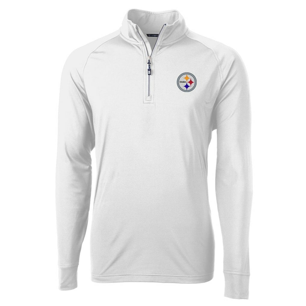 Pittsburgh Steelers Cutter & Buck Adapt Eco Knit Quarter-Zip Pullover Jacket | NFL Near me