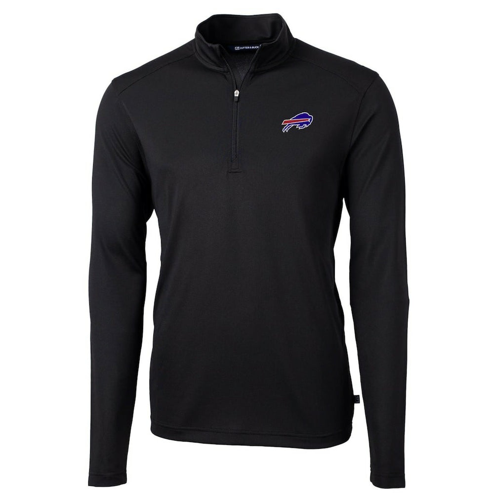 Buffalo Bills Cutter & Buck Virtue Eco Pique Recycled Quarter-Zip Pullover Jacket | NFL Outlet
