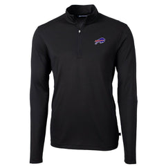 Buffalo Bills Cutter & Buck Virtue Eco Pique Recycled Quarter-Zip Pullover Jacket | NFL Outlet