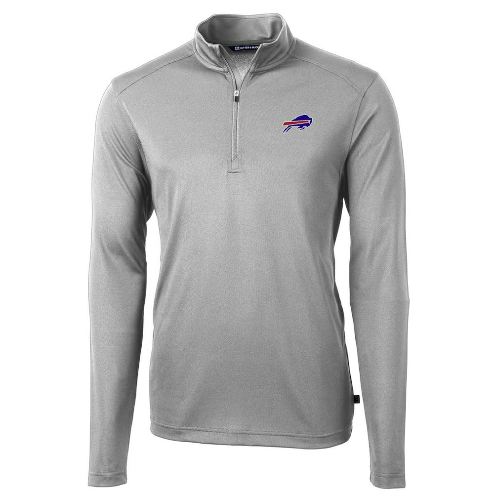 Buffalo Bills Cutter & Buck Virtue Eco Pique Recycled Quarter-Zip Pullover Jacket | NFL On sale