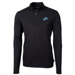 Detroit Lions Cutter & Buck Virtue Eco Pique Recycled Quarter-Zip Pullover Jacket | NFL Discount