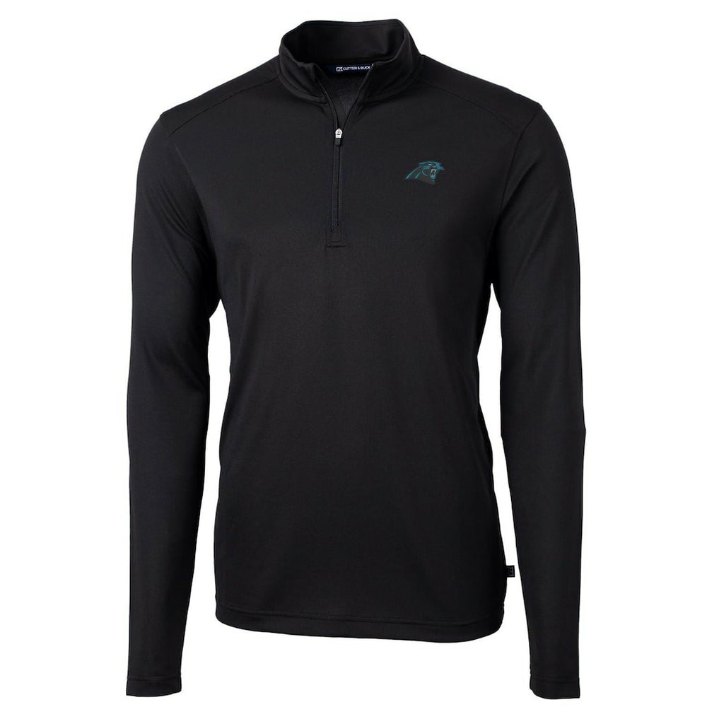 Carolina Panthers Cutter & Buck Virtue Eco Pique Recycled Quarter-Zip Pullover Jacket | NFL Outlet