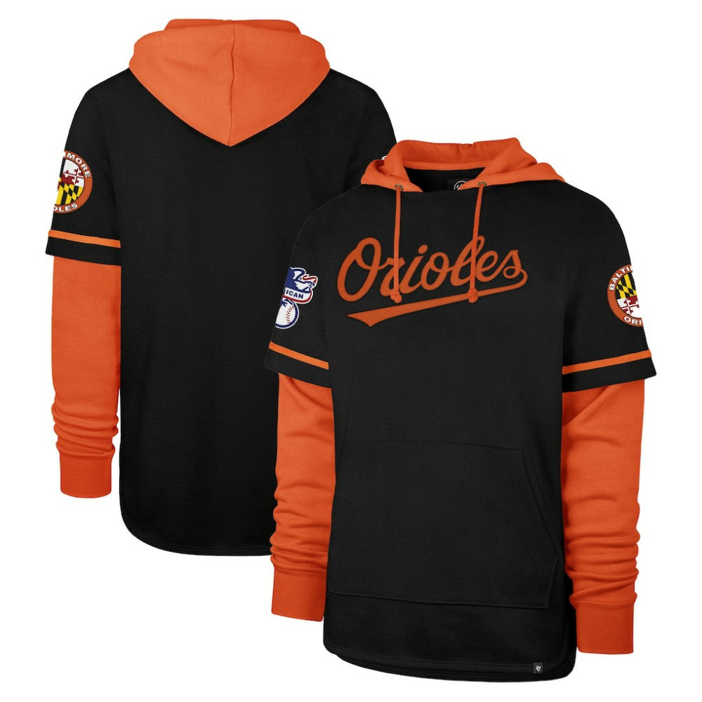 Baltimore Orioles '47 Trifecta Shortstop Pullover Hoodie - MLB Hoodies