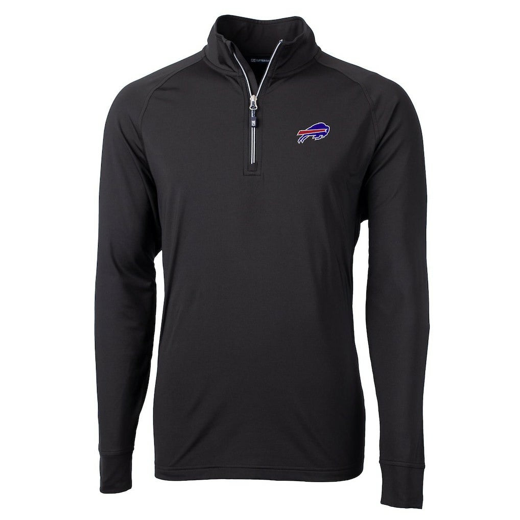 Buffalo Bills Cutter & Buck Big & Tall Adapt Eco Knit Quarter-Zip Pullover Jacket | NFL Outlet