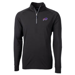 Buffalo Bills Cutter & Buck Big & Tall Adapt Eco Knit Quarter-Zip Pullover Jacket | NFL Outlet