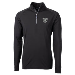 Las Vegas Raiders Cutter & Buck Big & Tall Adapt Eco Knit Quarter-Zip Pullover Jacket | NFL Online