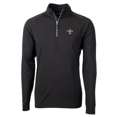 New Orleans Saints Cutter & Buck Big & Tall Adapt Eco Knit Quarter-Zip Pullover Jacket | NFL On sale