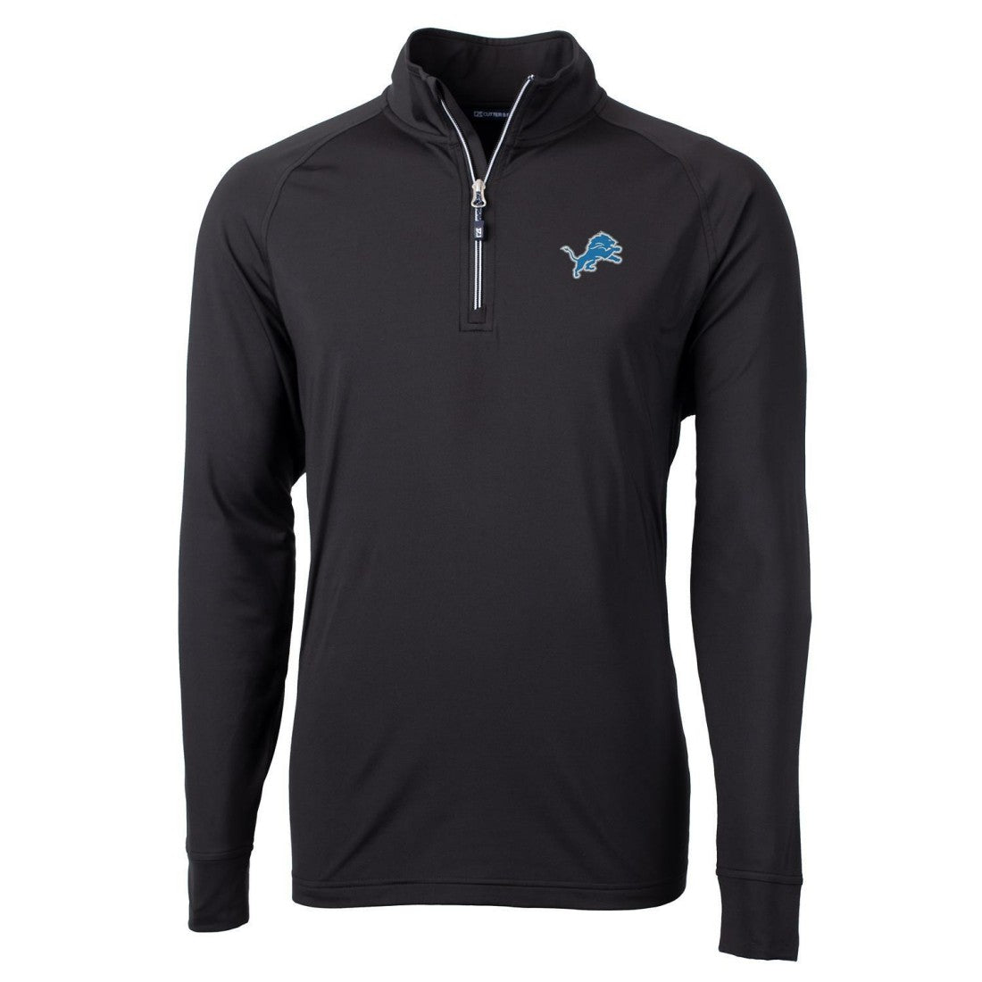 Detroit Lions Cutter & Buck Big & Tall Adapt Eco Knit Quarter-Zip Pullover Jacket | NFL Outlet