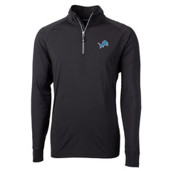 Detroit Lions Cutter & Buck Big & Tall Adapt Eco Knit Quarter-Zip Pullover Jacket | NFL Outlet