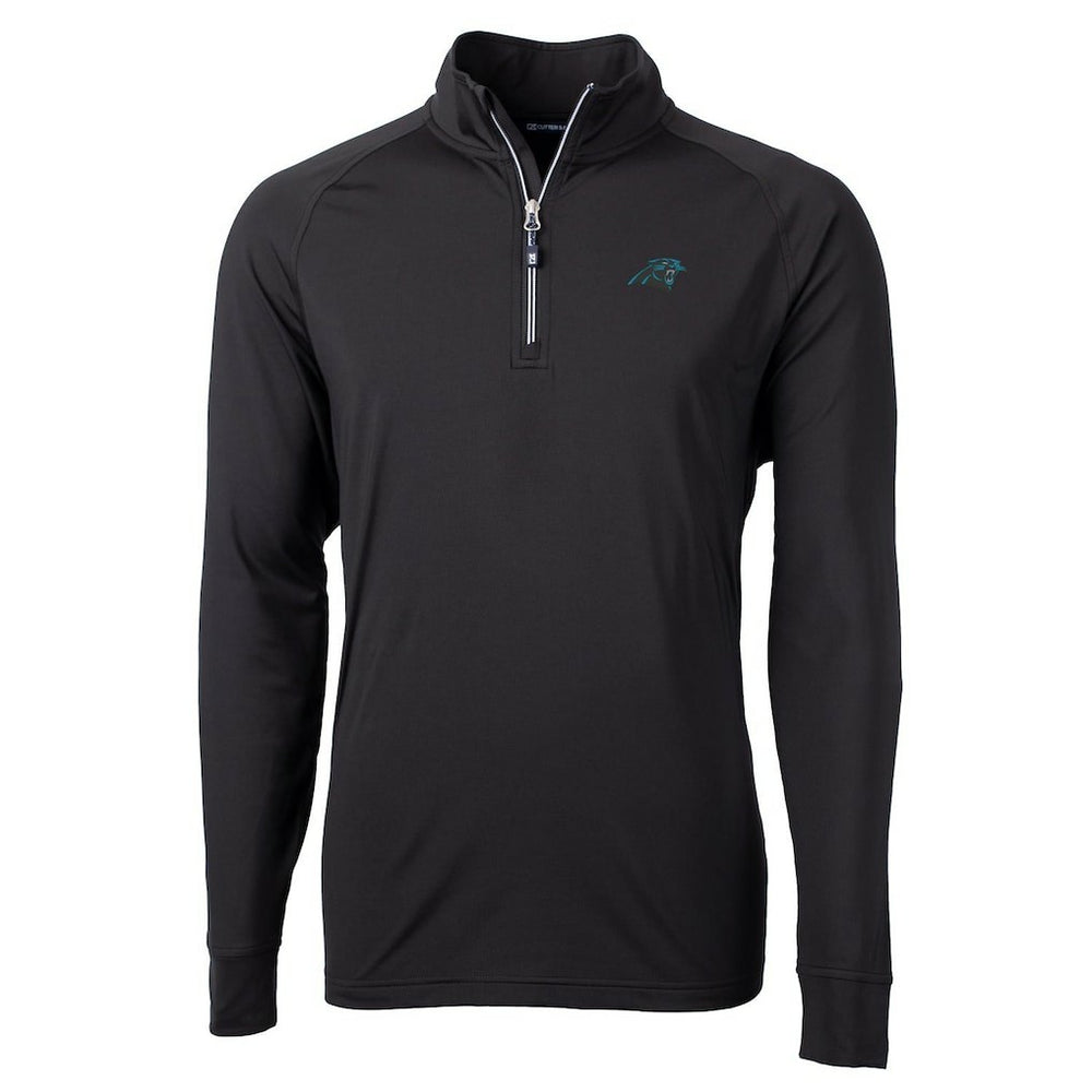 Carolina Panthers Cutter & Buck Big & Tall Adapt Eco Knit Quarter-Zip Pullover Jacket | NFL On sale