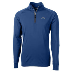 Los Angeles Chargers Cutter & Buck Big & Tall Adapt Eco Knit Quarter-Zip Pullover Jacket | NFL Online